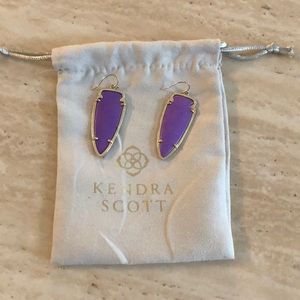Kendra Scott purple earrings